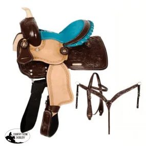 10" Double T  Pony saddle set.