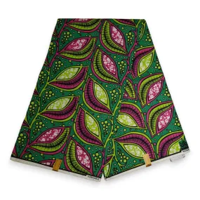 African Wax print fabric - Green Vision