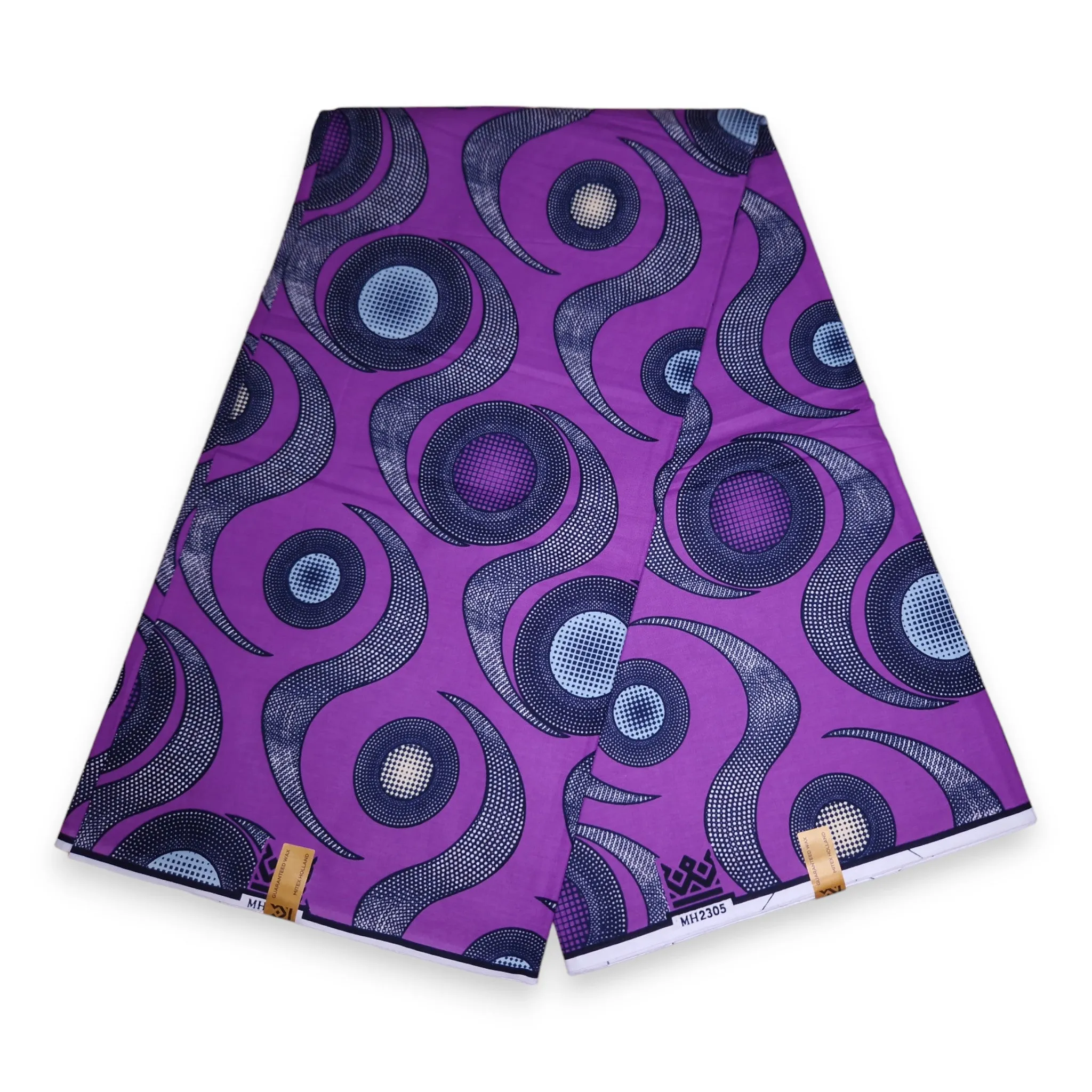 African Wax print fabric - Purple