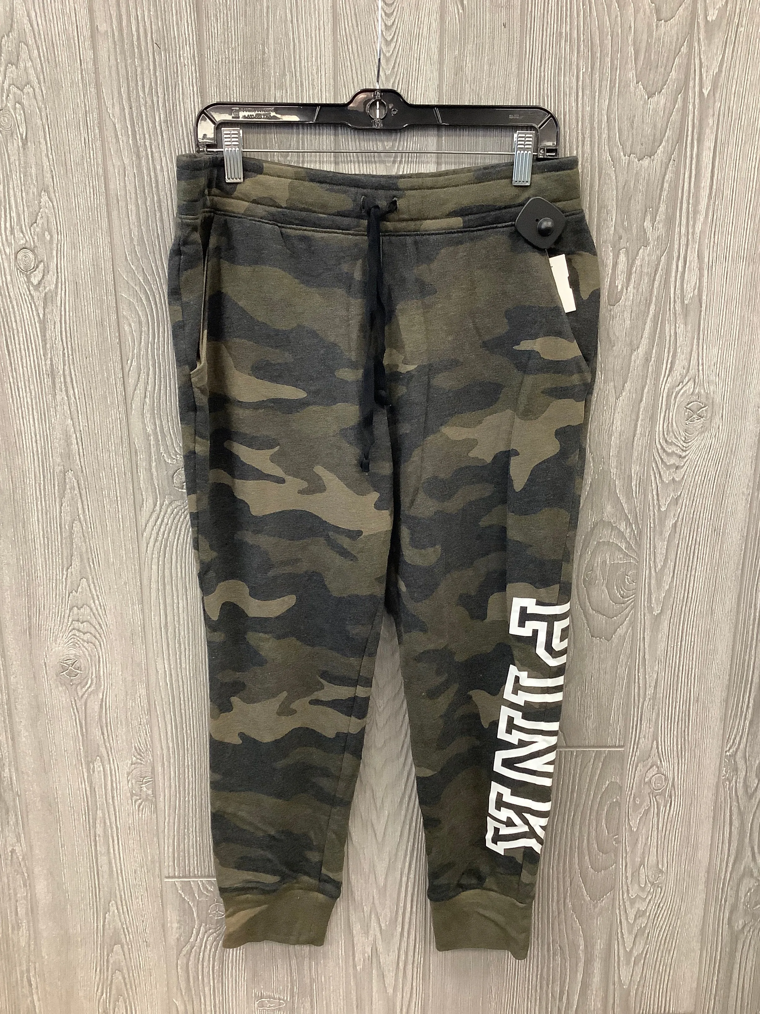 Athletic Pants By Pink In Camouflage Print, Size: L