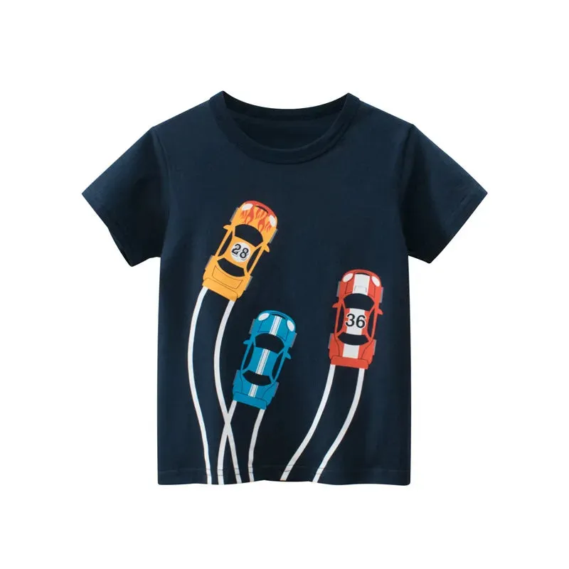 Baby Boy Crocodile Animal Dinosaur 3D Summer Shirts