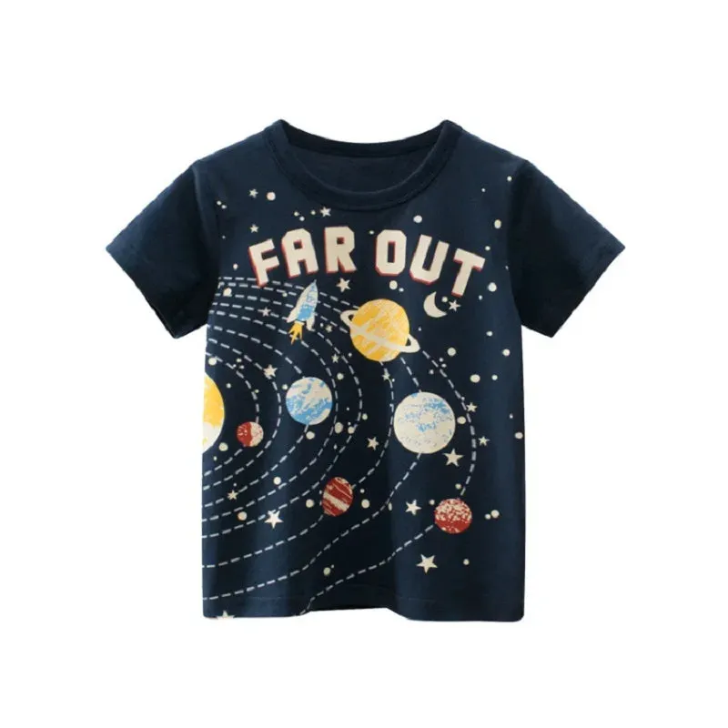 Baby Boy Crocodile Animal Dinosaur 3D Summer Shirts