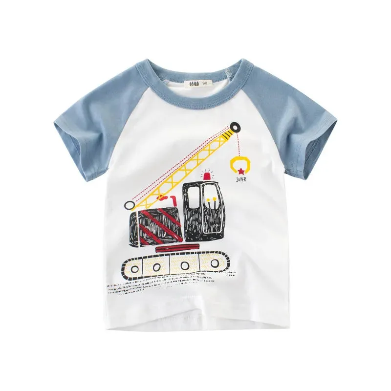Baby Boy Crocodile Animal Dinosaur 3D Summer Shirts