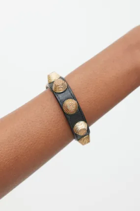 Black & Copper Studded Bracelet
