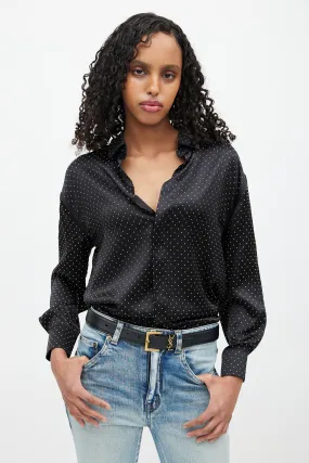 Black & Gold Studded Shirt