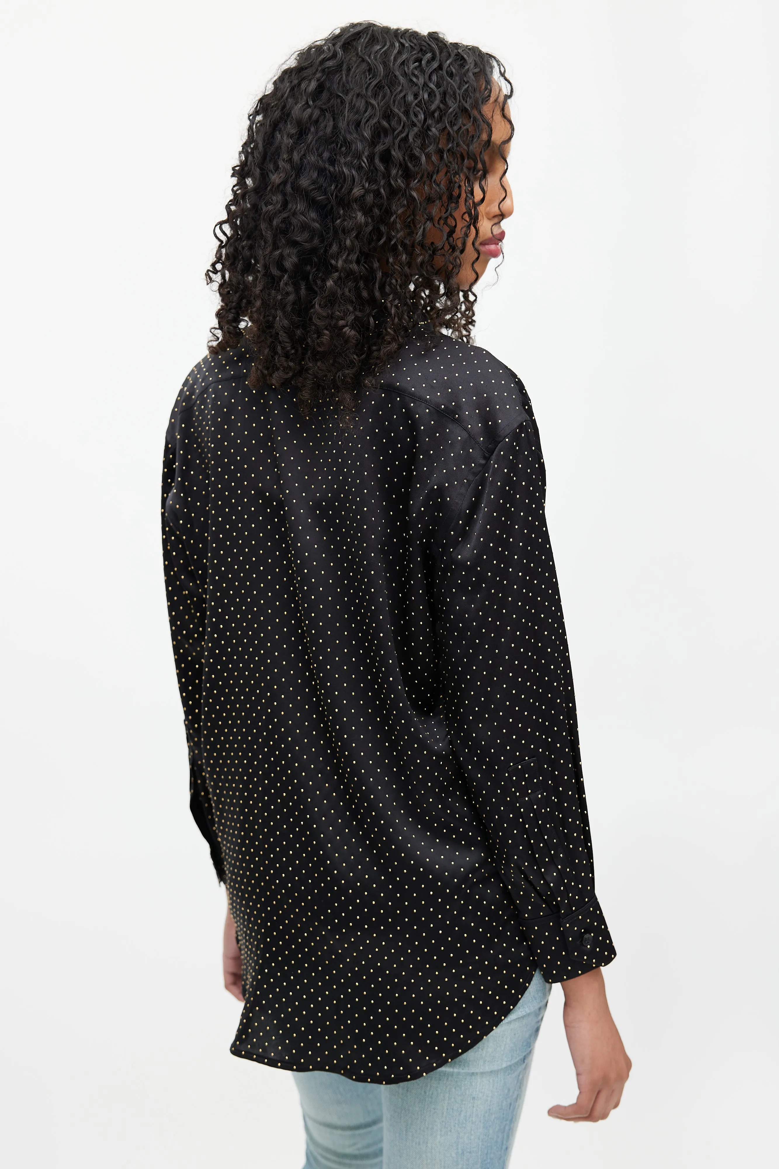 Black & Gold Studded Shirt
