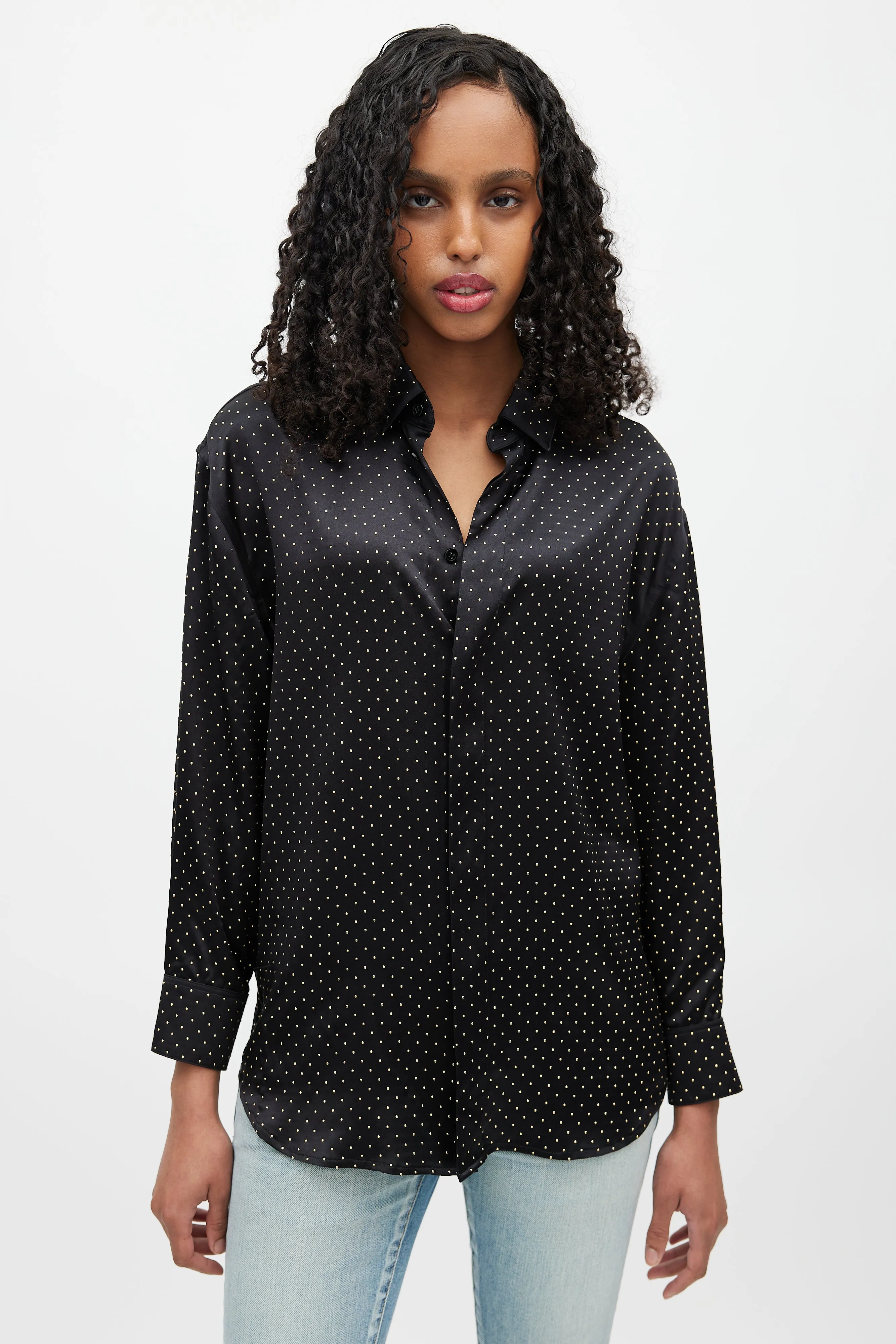 Black & Gold Studded Shirt