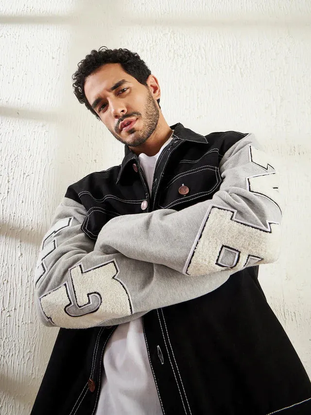 Black Letterman Jacket