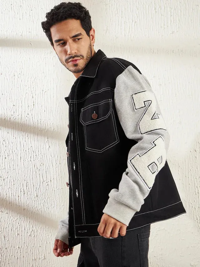 Black Letterman Jacket