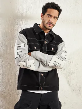 Black Letterman Jacket
