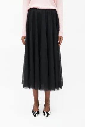 Black Mesh Tulle Skirt