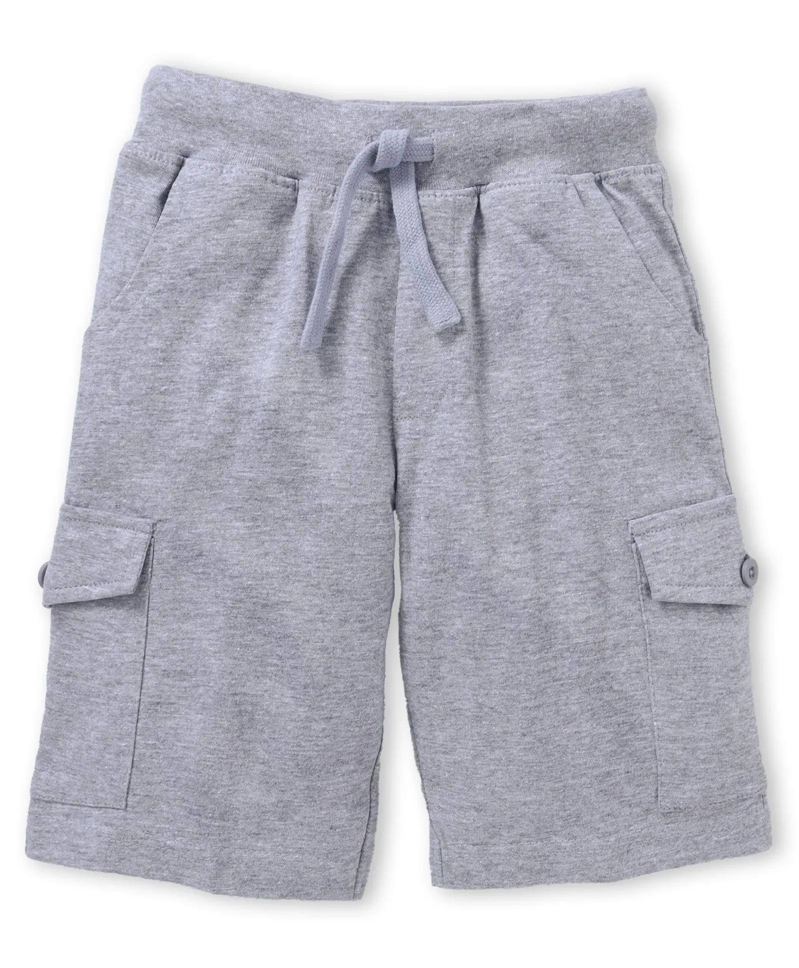 Boys Solid Knit Cargo Shorts