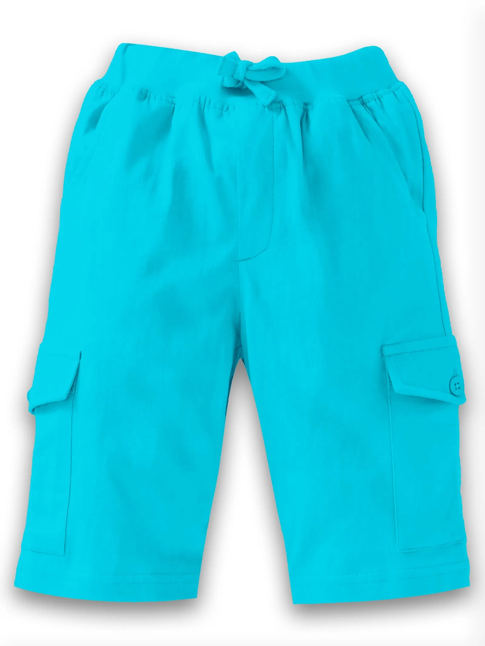 Boys Solid Knit Cargo Shorts