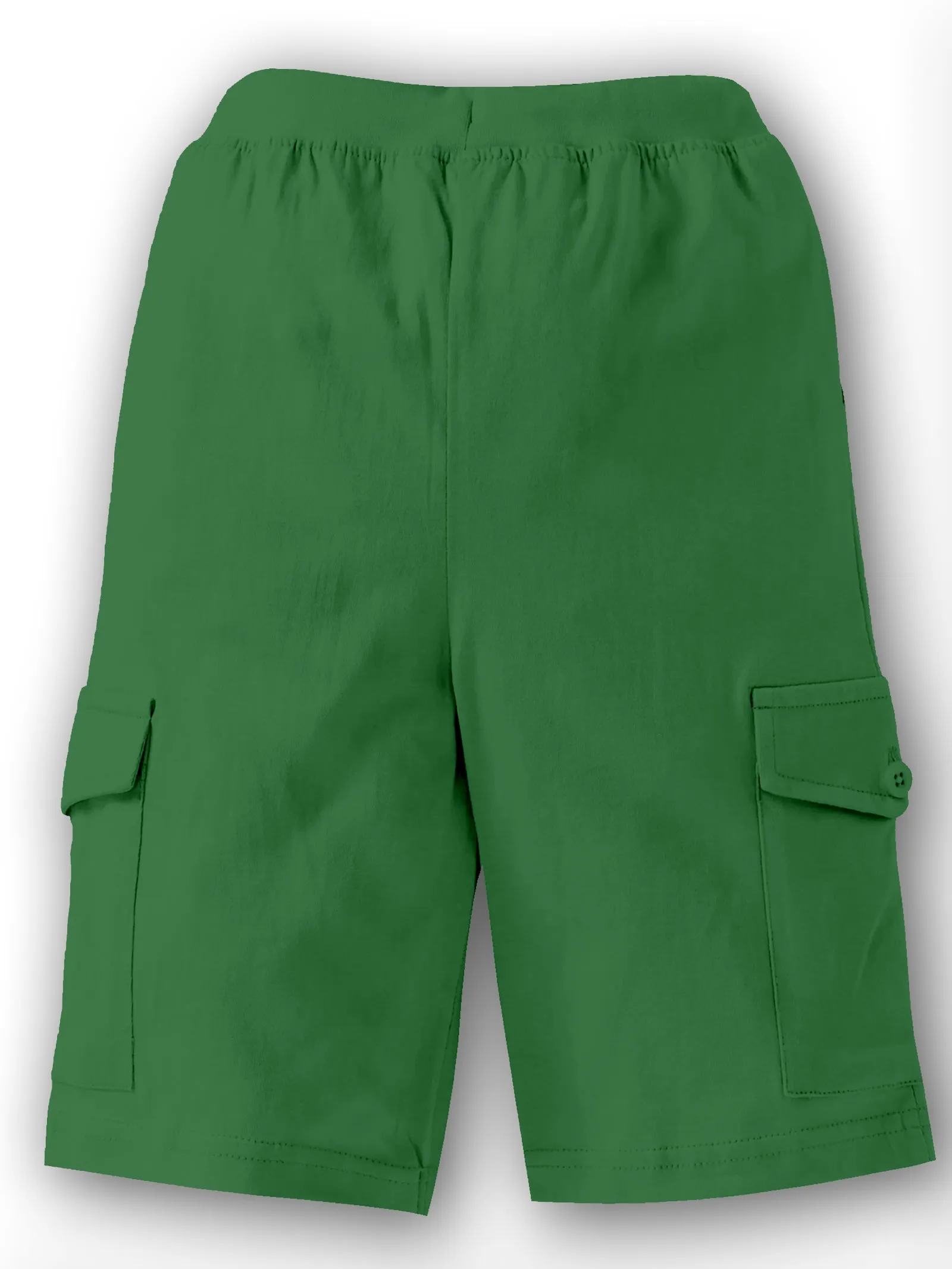 Boys Solid Knit Cargo Shorts