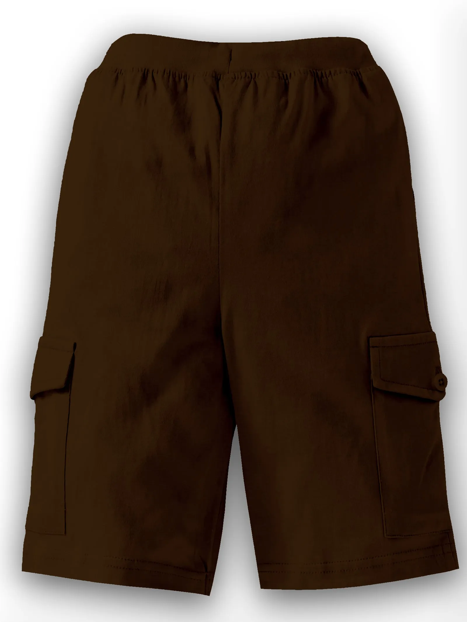 Boys Solid Knit Cargo Shorts
