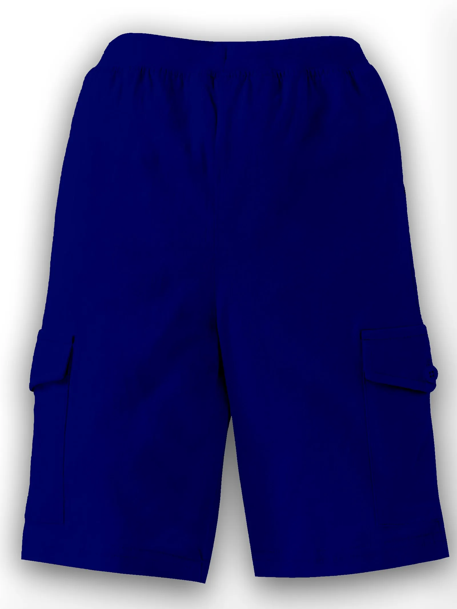 Boys Solid Knit Cargo Shorts