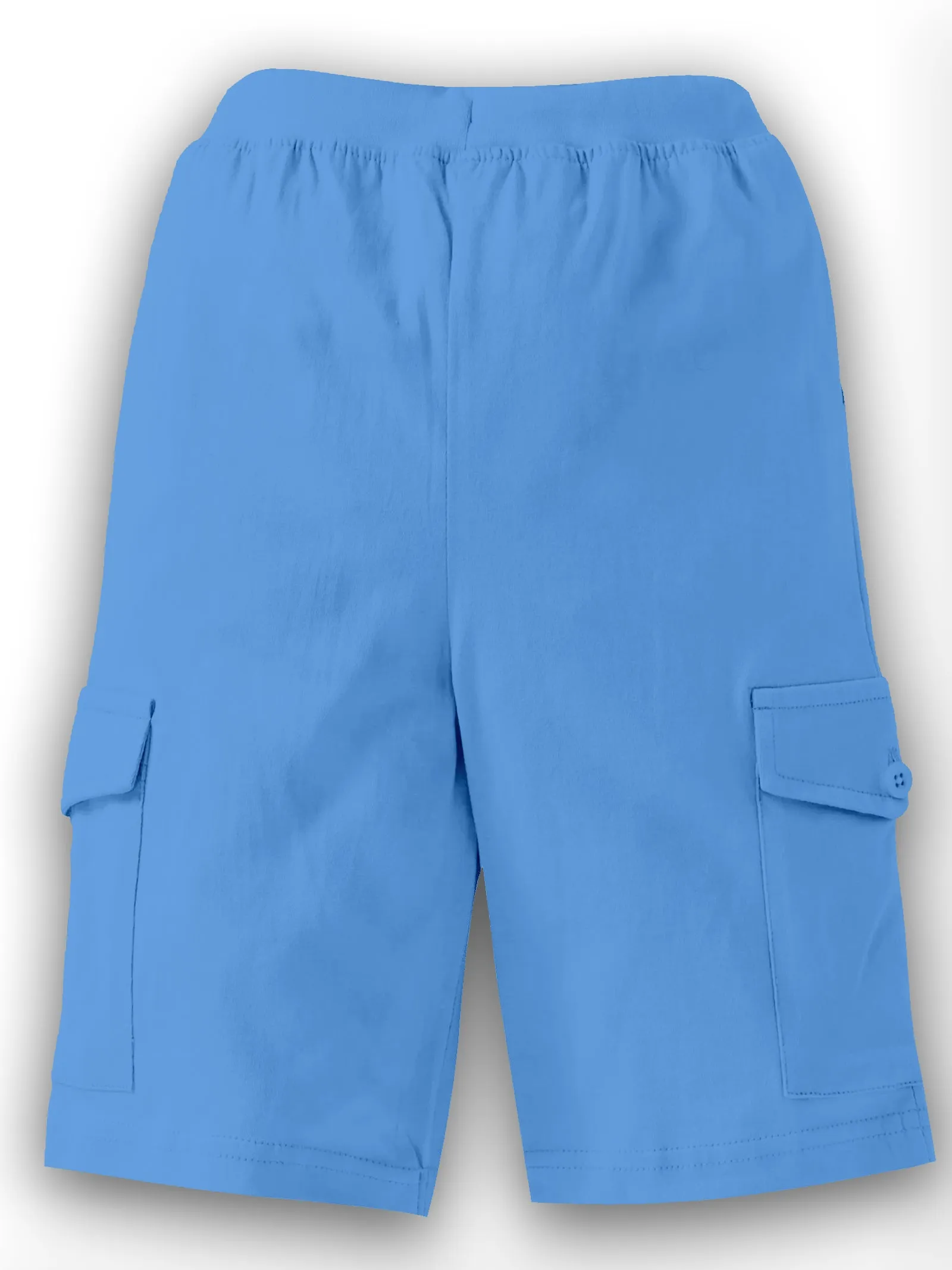 Boys Solid Knit Cargo Shorts