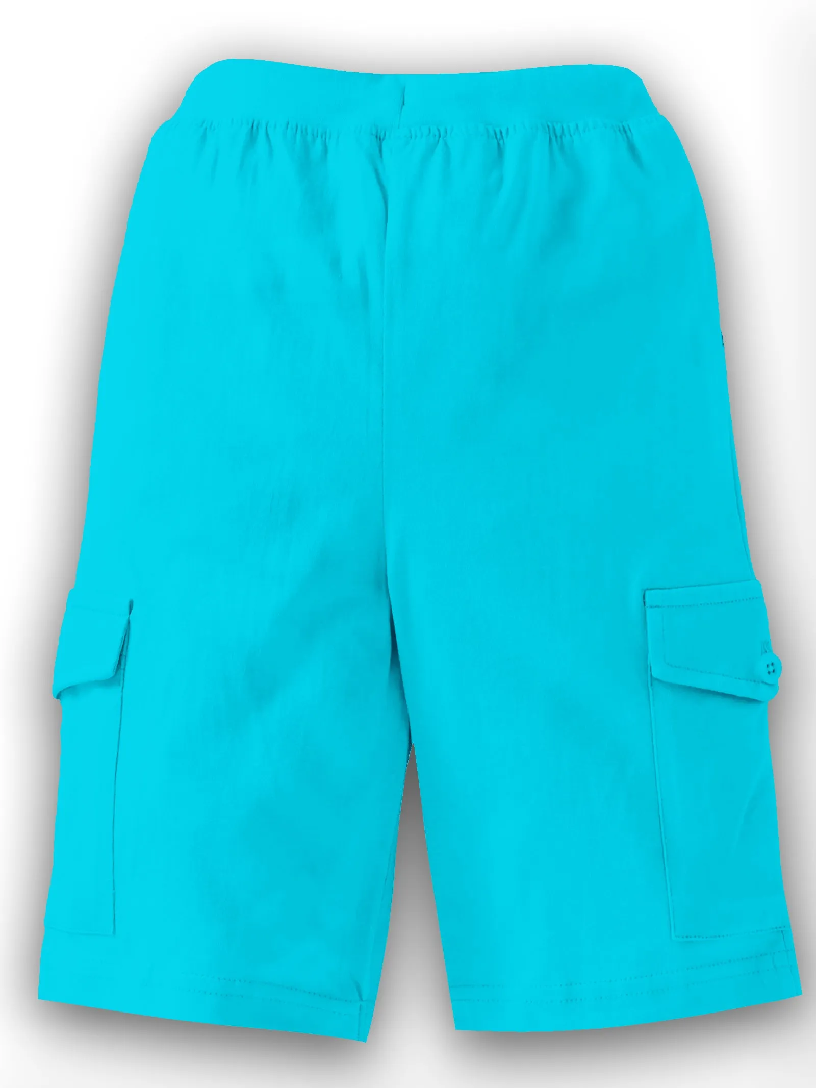 Boys Solid Knit Cargo Shorts