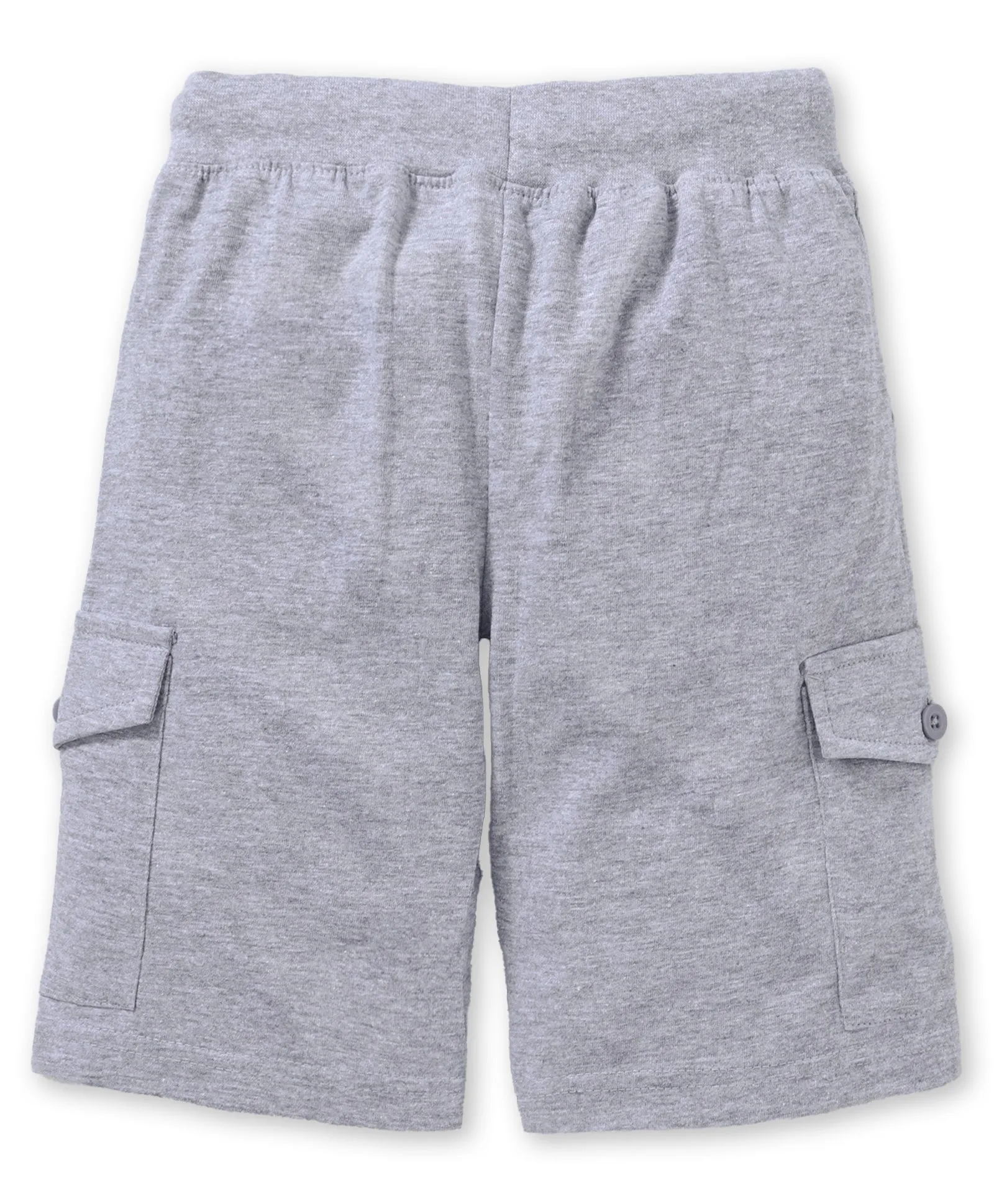 Boys Solid Knit Cargo Shorts