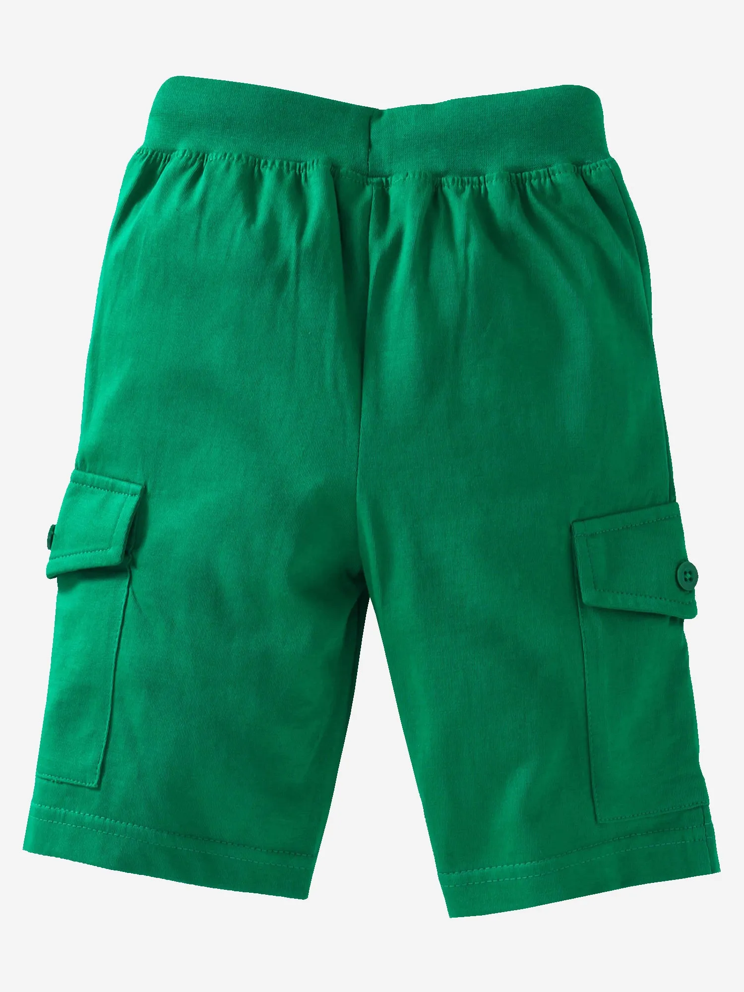 Boys Solid Knit Cargo Shorts