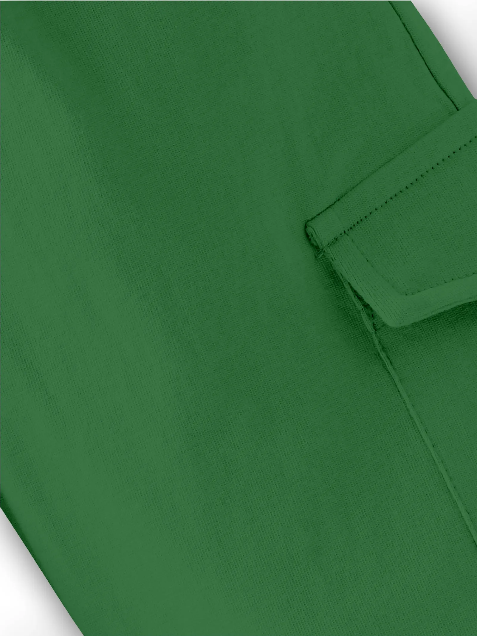 Boys Solid Knit Cargo Shorts