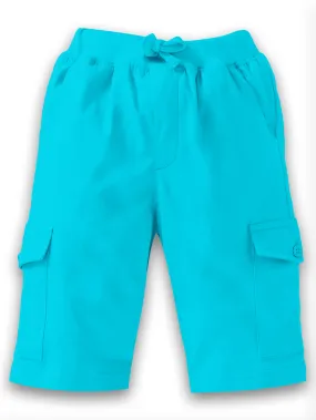 Boys Solid Knit Cargo Shorts