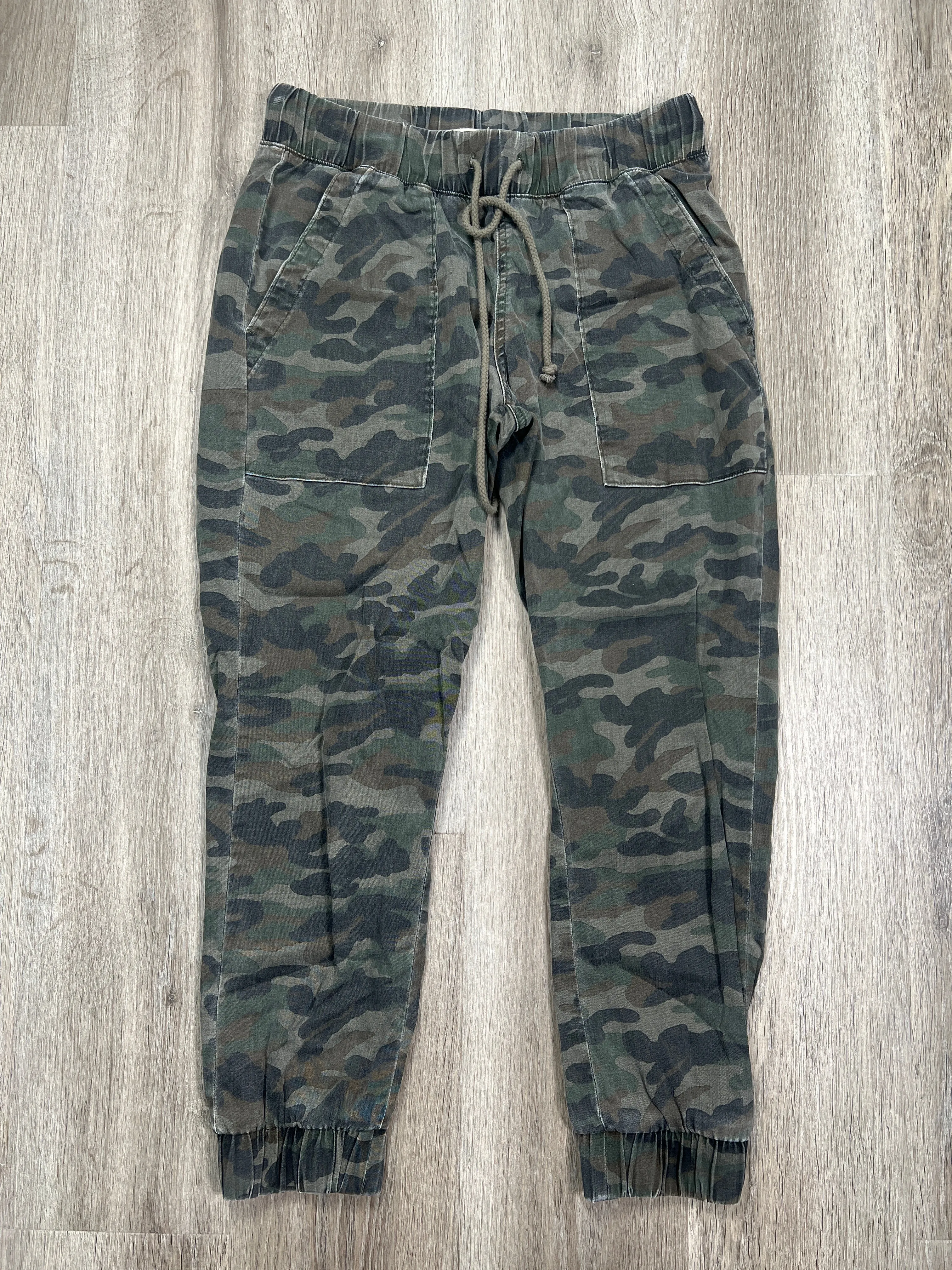 Camouflage Print Pants Joggers Cloth & Stone, Size S