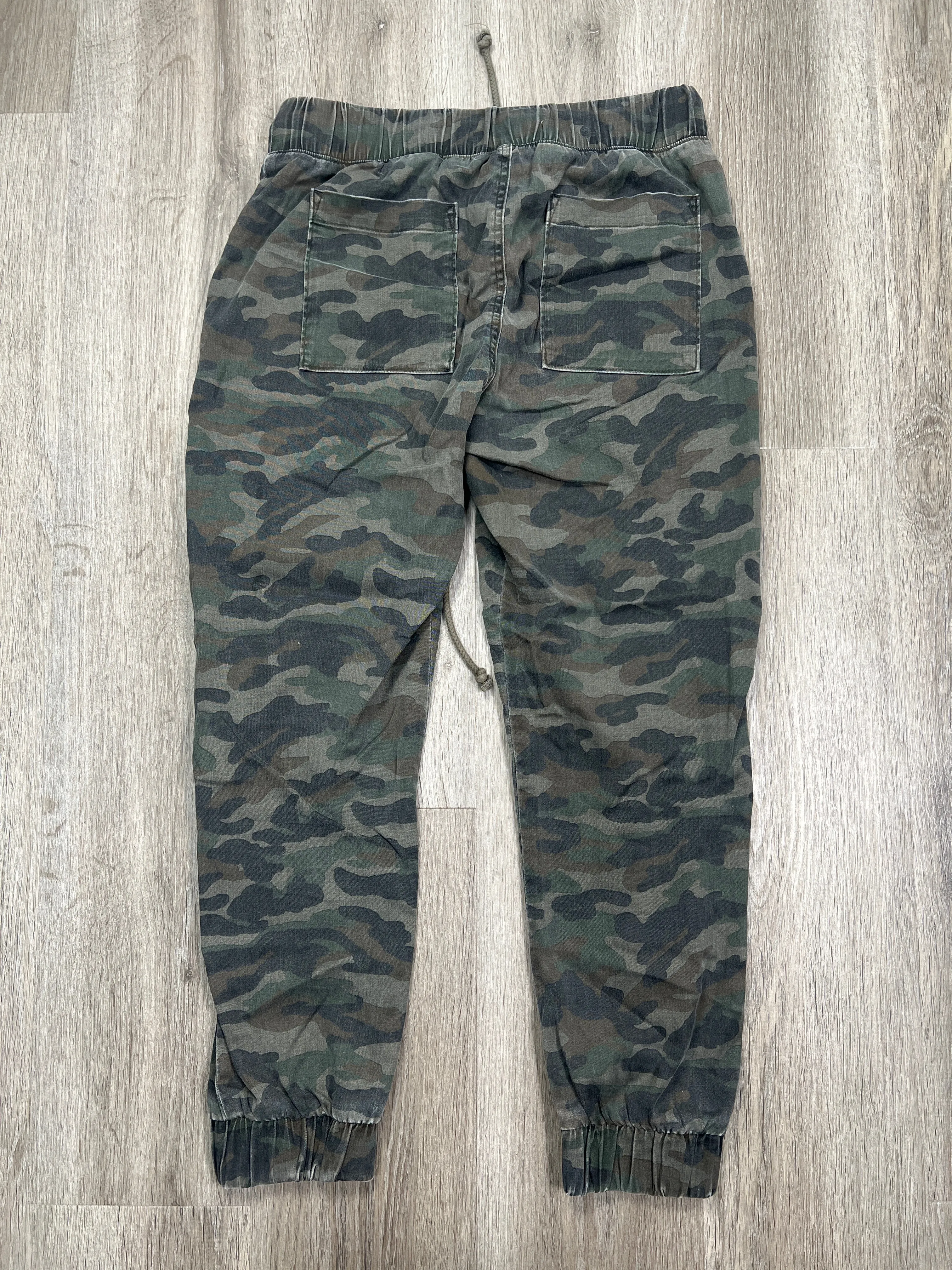 Camouflage Print Pants Joggers Cloth & Stone, Size S