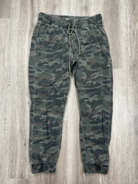 Camouflage Print Pants Joggers Cloth & Stone, Size S