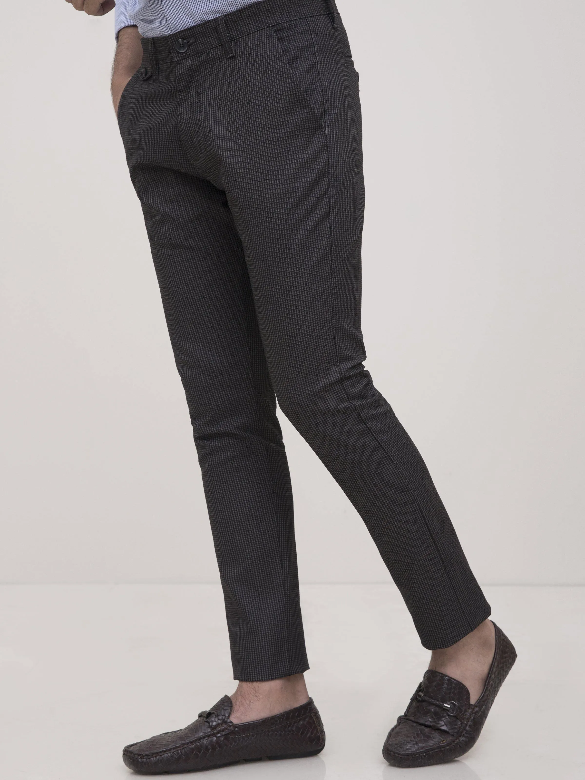 CASUAL PANT CROSS POCKET SLIM FIT BLACK GREY