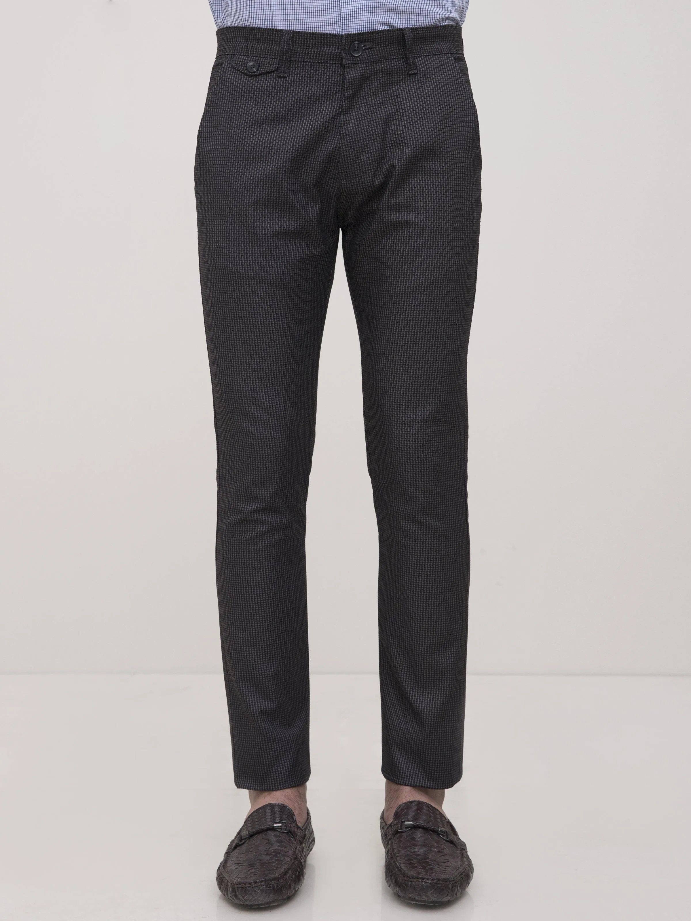 CASUAL PANT CROSS POCKET SLIM FIT BLACK GREY