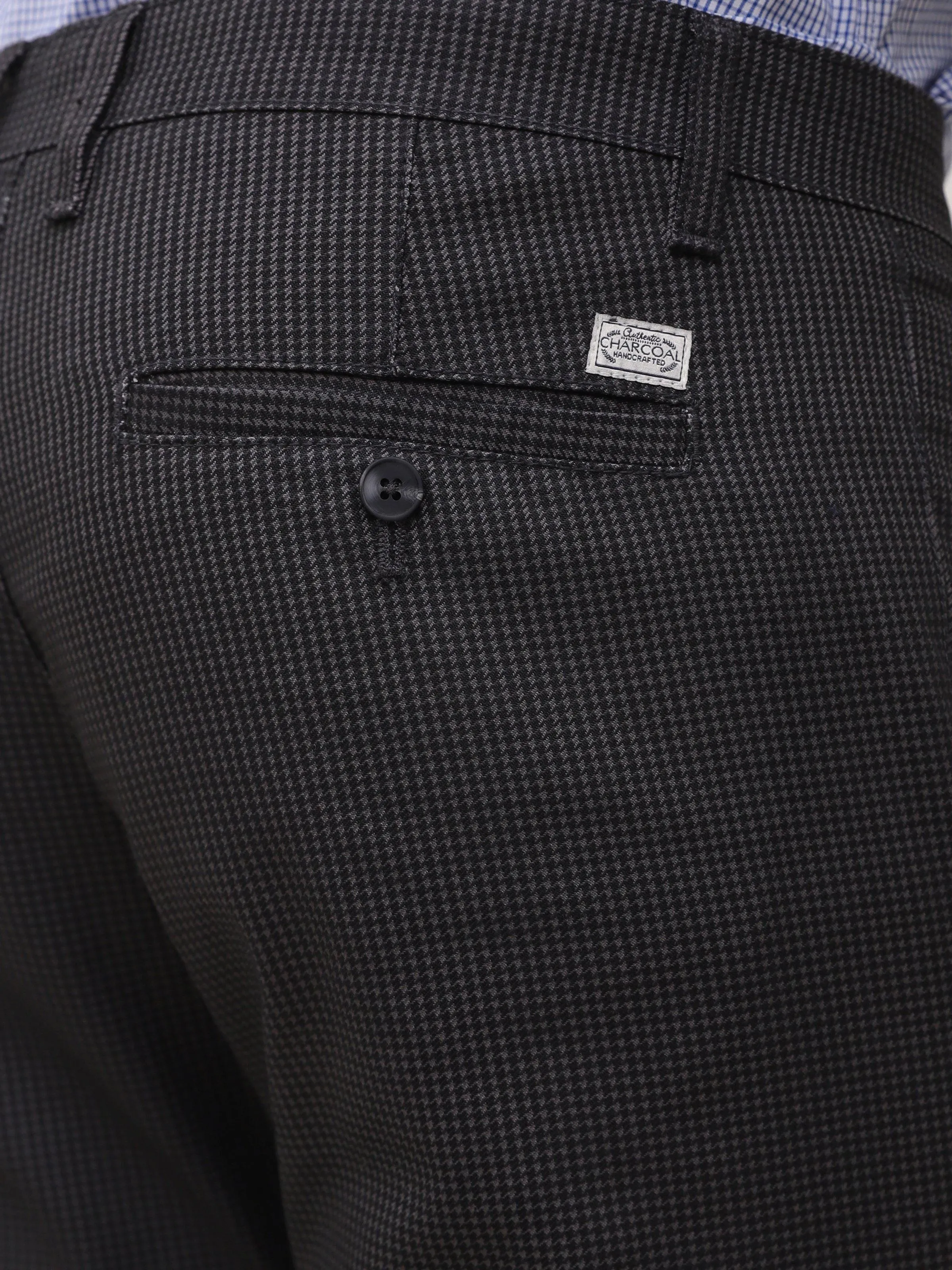 CASUAL PANT CROSS POCKET SLIM FIT BLACK GREY