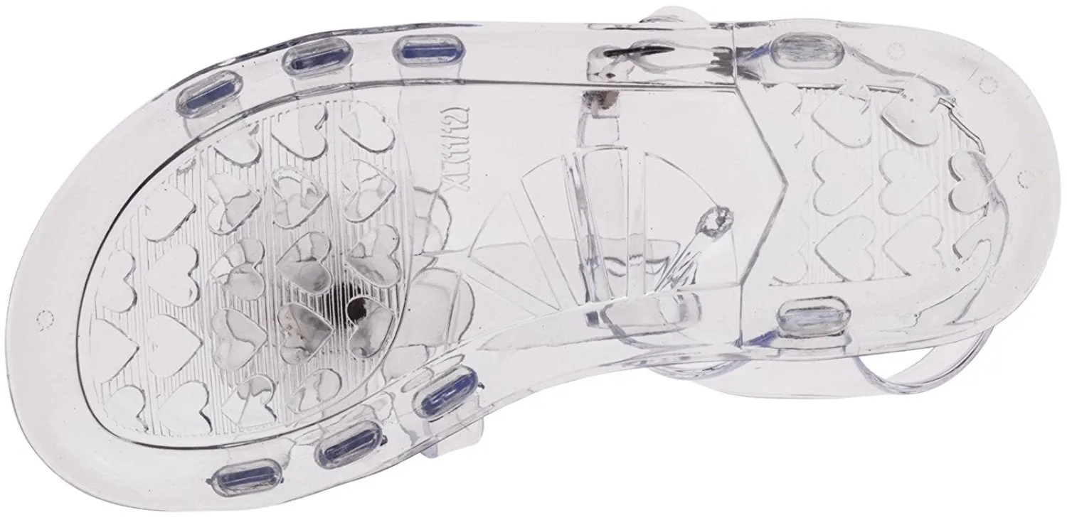 Chatties Toddler Girls Jelly Sandals - Clear, Size 7/8 (More Colors and Sizes Available)