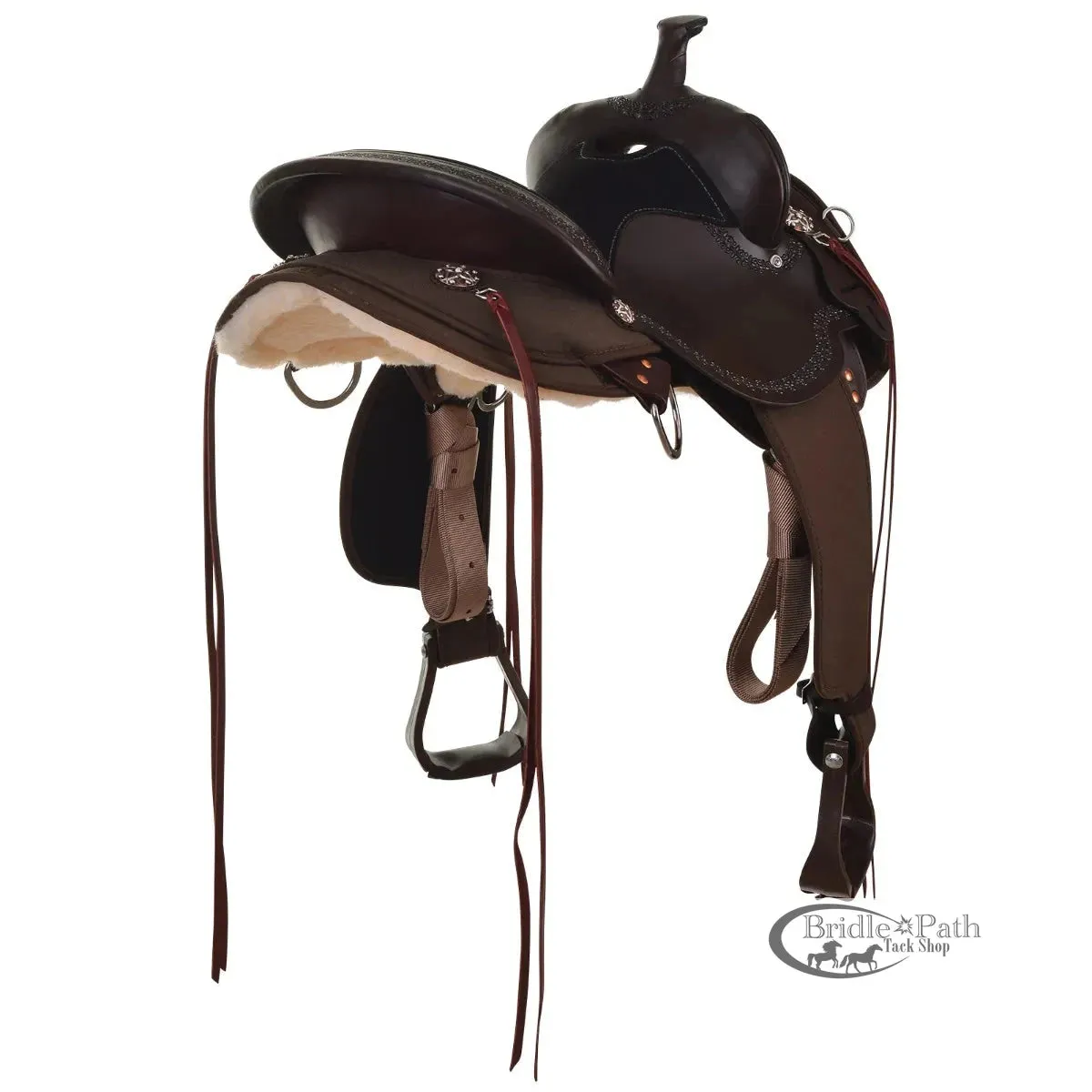 CIRCLE Y DAISETTA CORDURA BORDER TRAIL SADDLE - 16" WIDE TREE