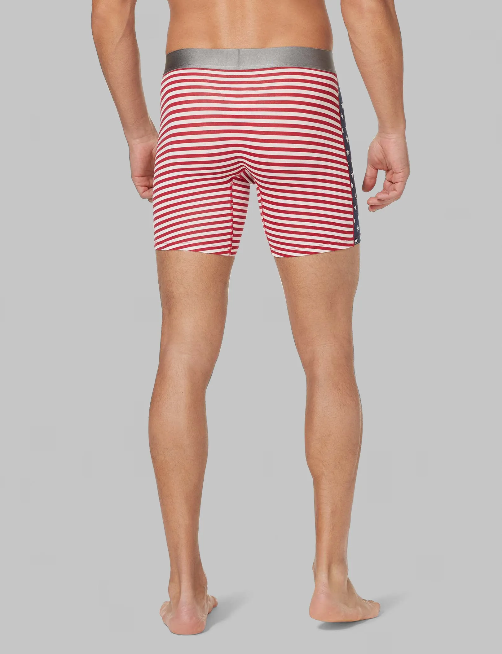 Cool Cotton Mid-Length Boxer Brief 6"