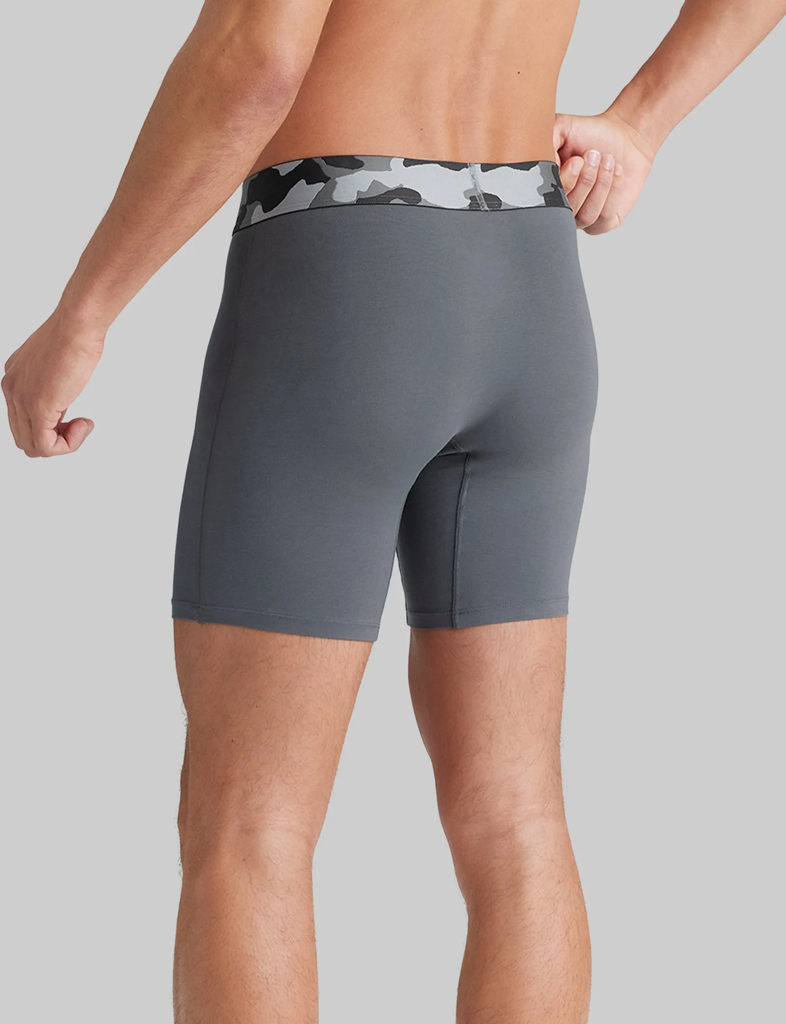 Cool Cotton Mid-Length Boxer Brief 6"