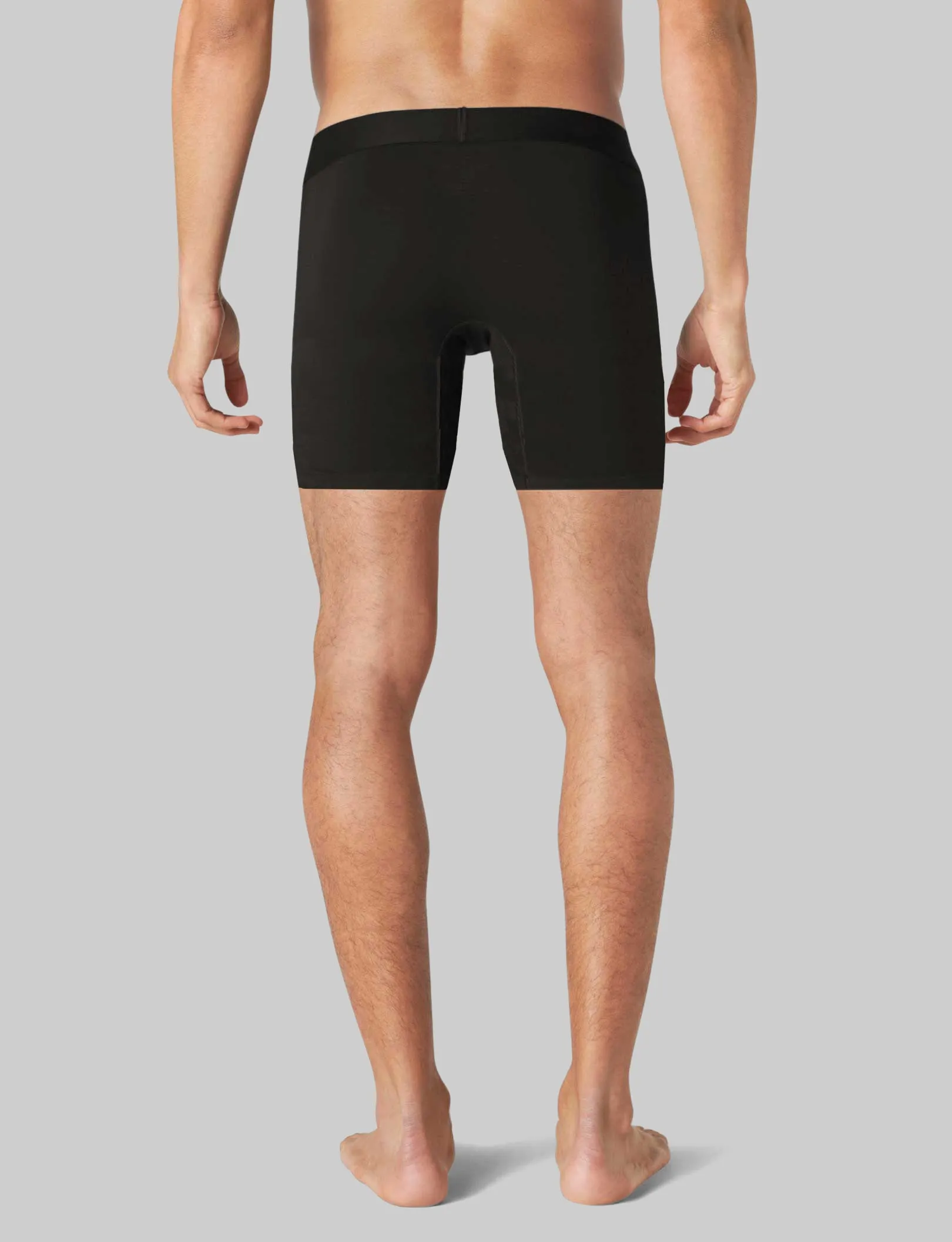 Cool Cotton Mid-Length Boxer Brief 6"