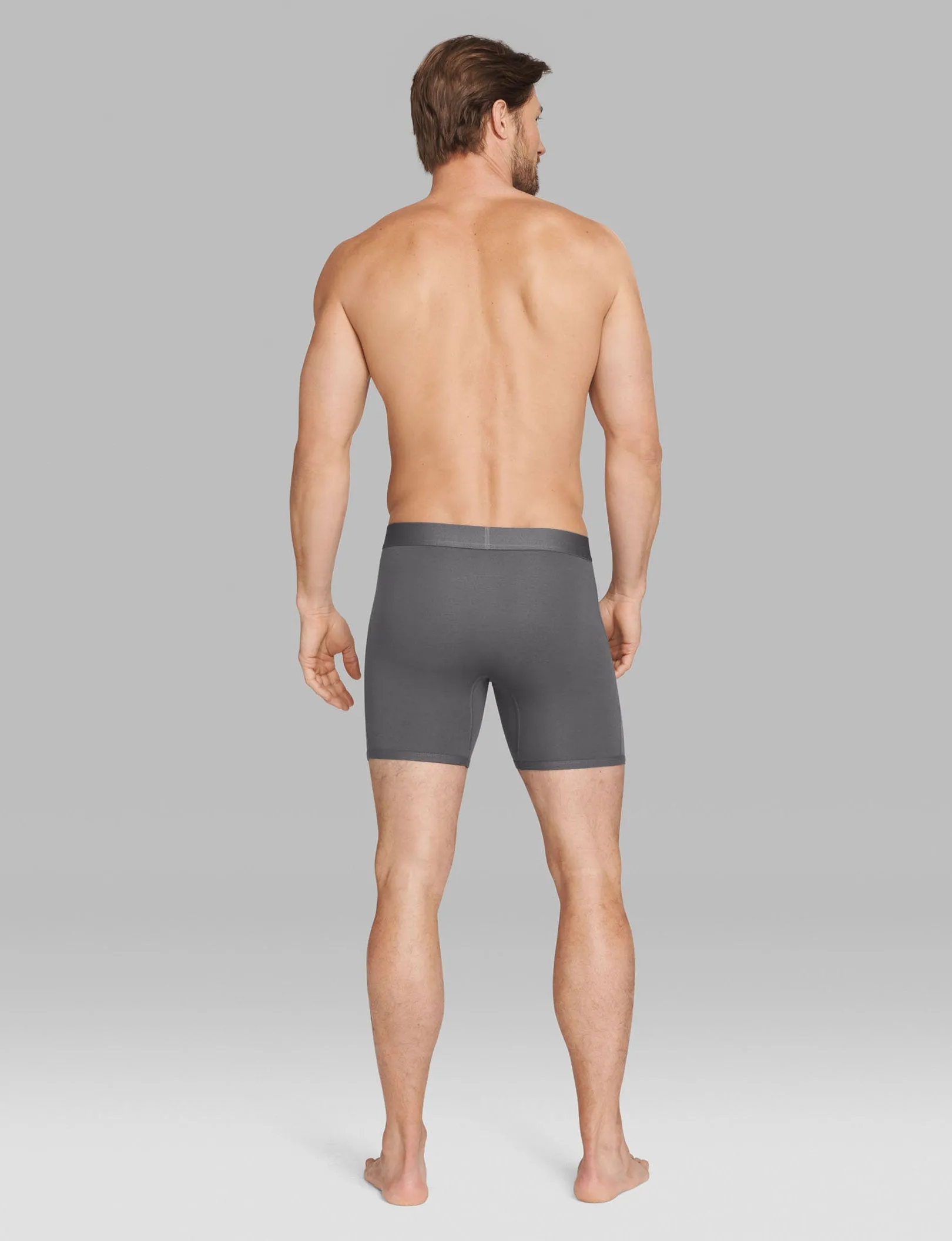Cool Cotton Mid-Length Boxer Brief 6"