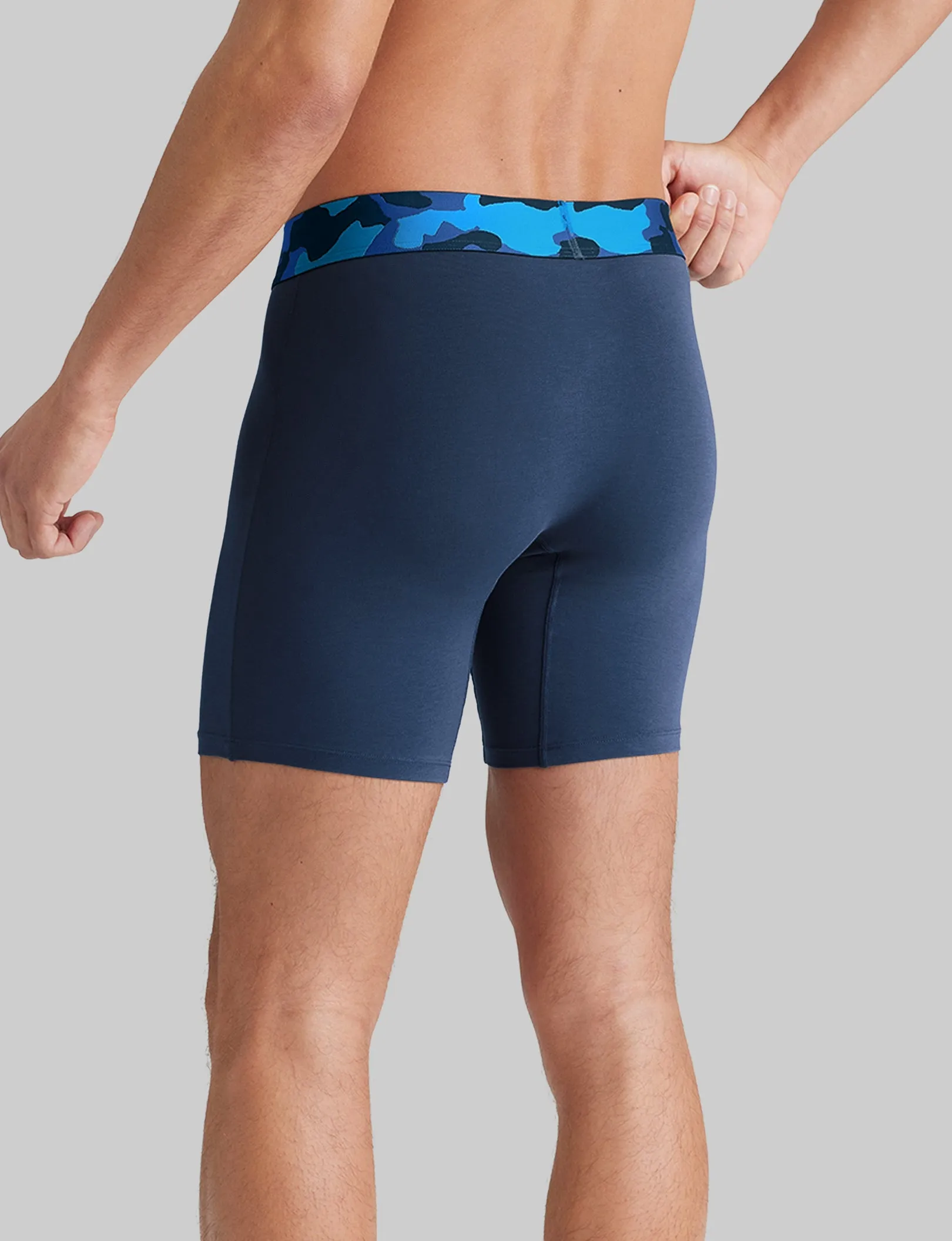 Cool Cotton Mid-Length Boxer Brief 6"