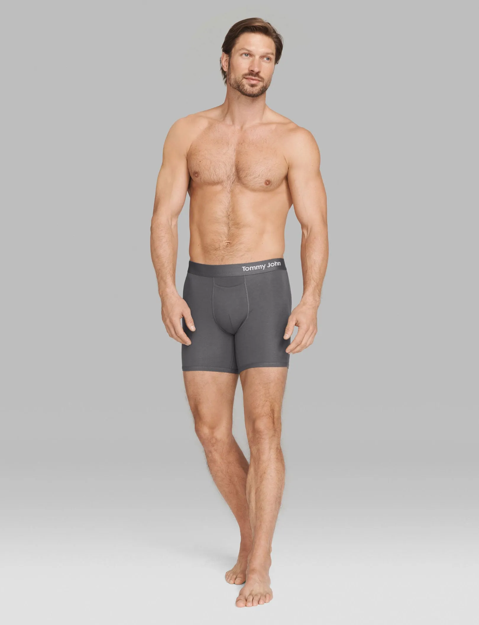 Cool Cotton Mid-Length Boxer Brief 6"