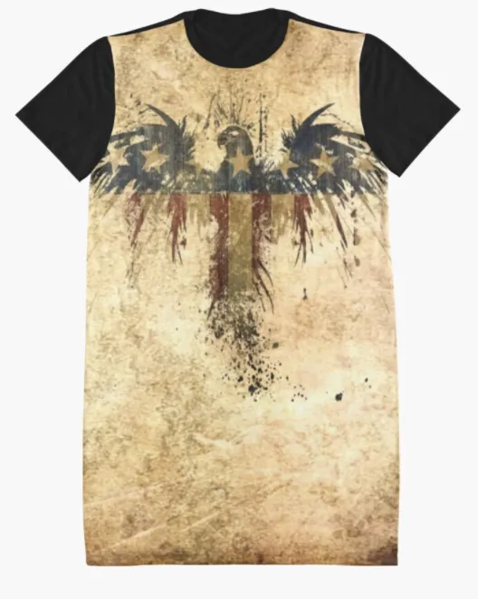 Cowgirl Kim Independence Graphic Tee Dress - Medium ONLY