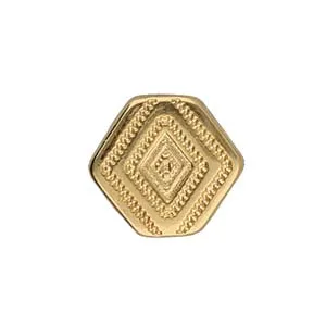 Cymbal™ Malliadiko Chevron Connector Beads, 9.5 x 11.2 mm - Antique Brass Plated, 24K Gold Plated, Antique Silver Plated or Rose Gold Plated - 2 Connectors