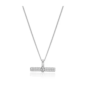 CZ T-Bar Necklace