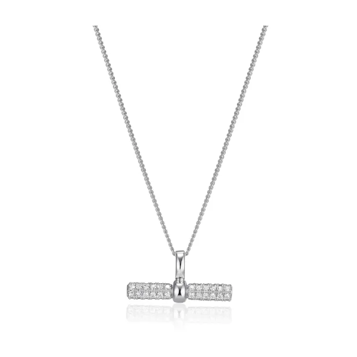 CZ T-Bar Necklace
