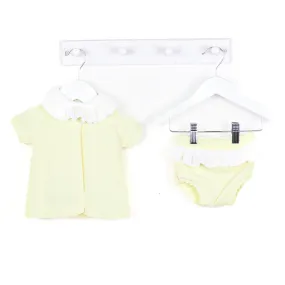 Dandelion Girls Knitted Lemon 3 Piece Short Set
