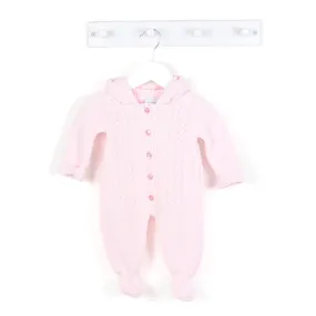 Dandelion Pink Knitted Pramsuit