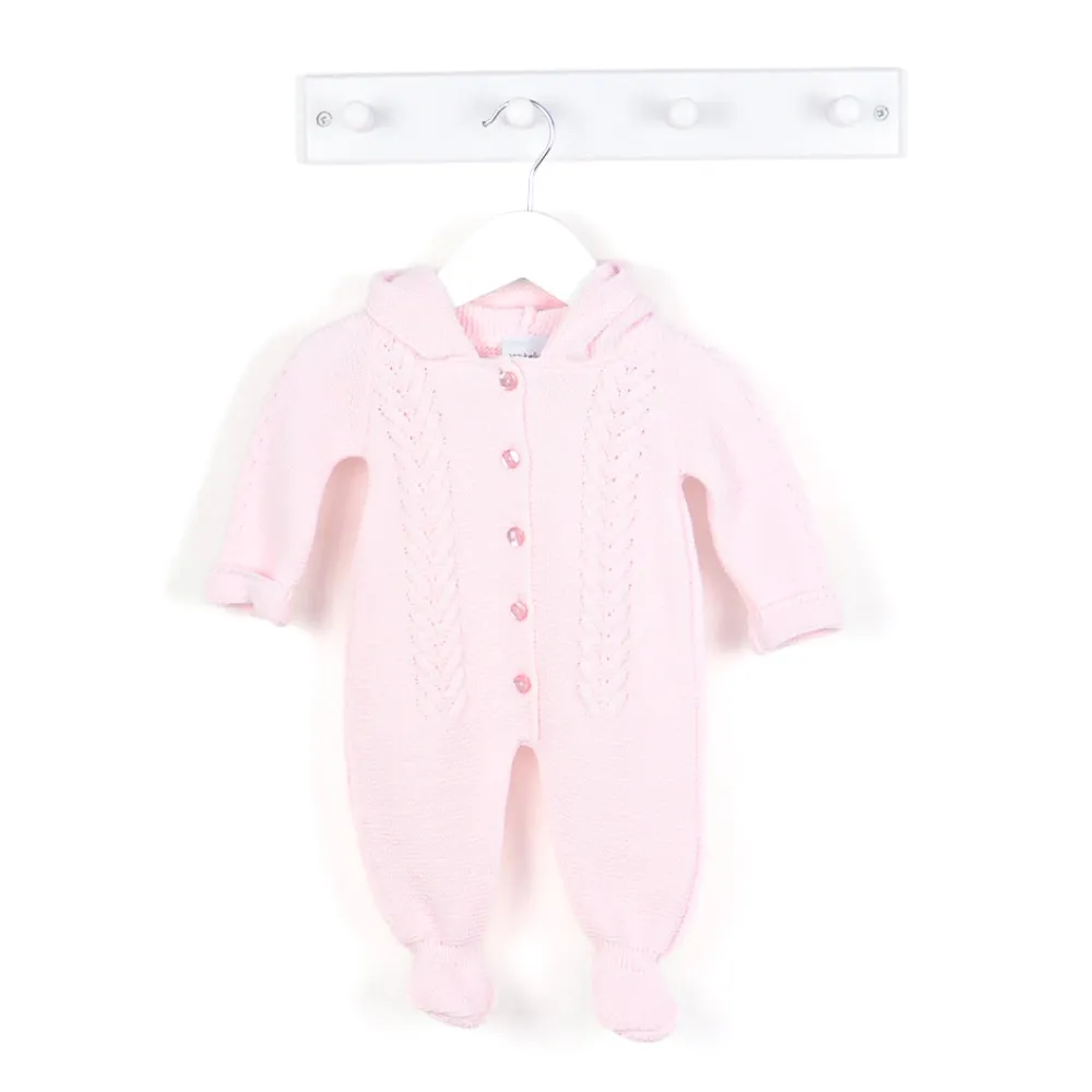 Dandelion Pink Knitted Pramsuit