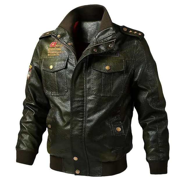 Dropshipping Brand Motorcycle Leather Jacket Men Men's PU Leather Jackets Jaqueta De Couro Masculina Mens Leather Coats 4XL 5XL