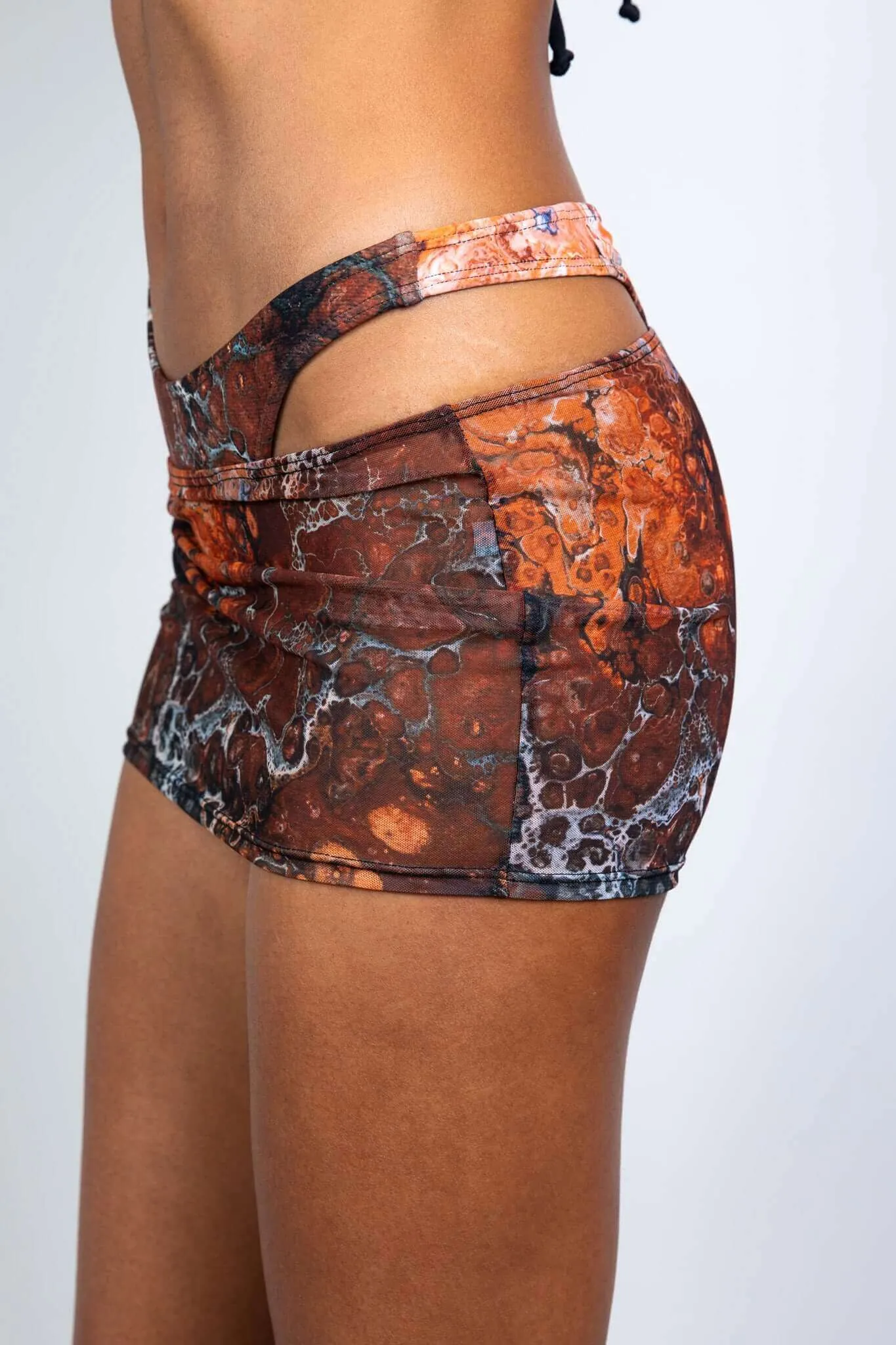 Fossil Mesh Cinch Skirt