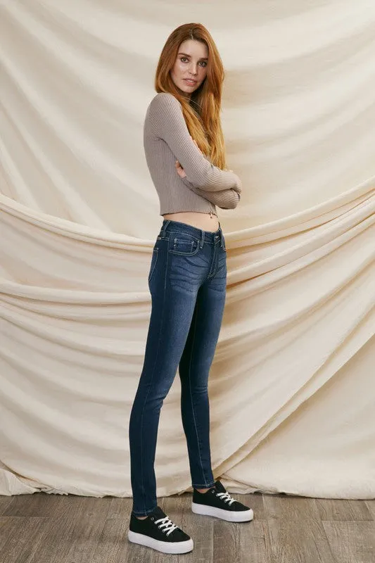 Francesca Mid Rise Skinny Jeans - KanCan